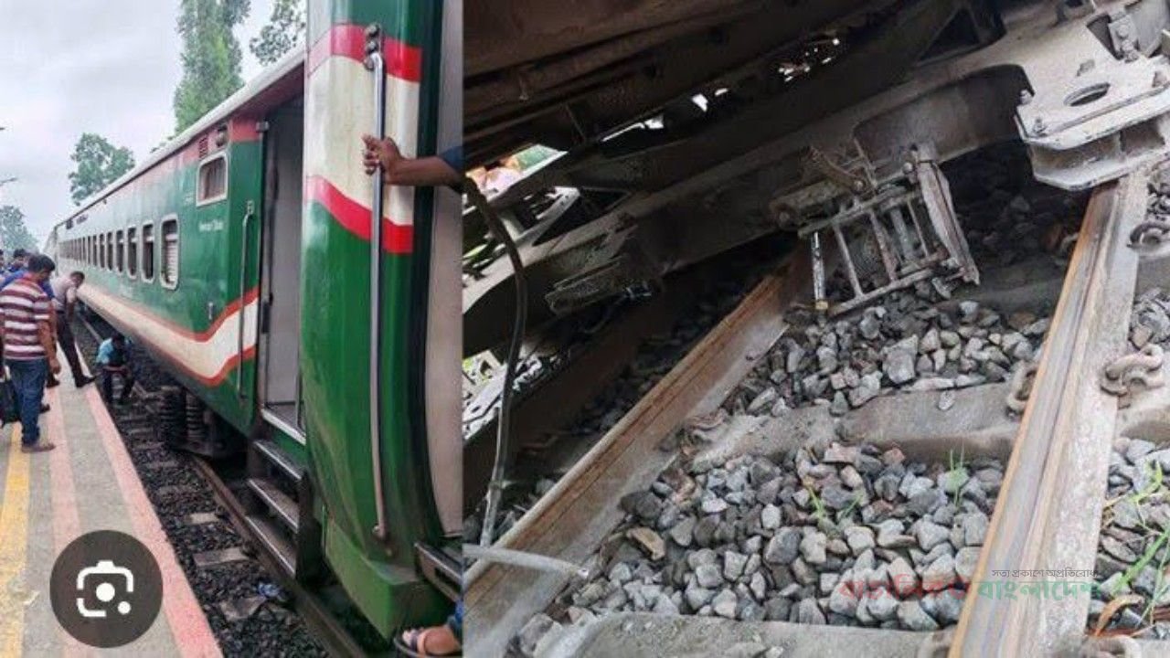 খুলনায় রূপসা এক্সপ্রেস ইয়ার্ডের ওয়াশপিটে লাইনচ্যুত