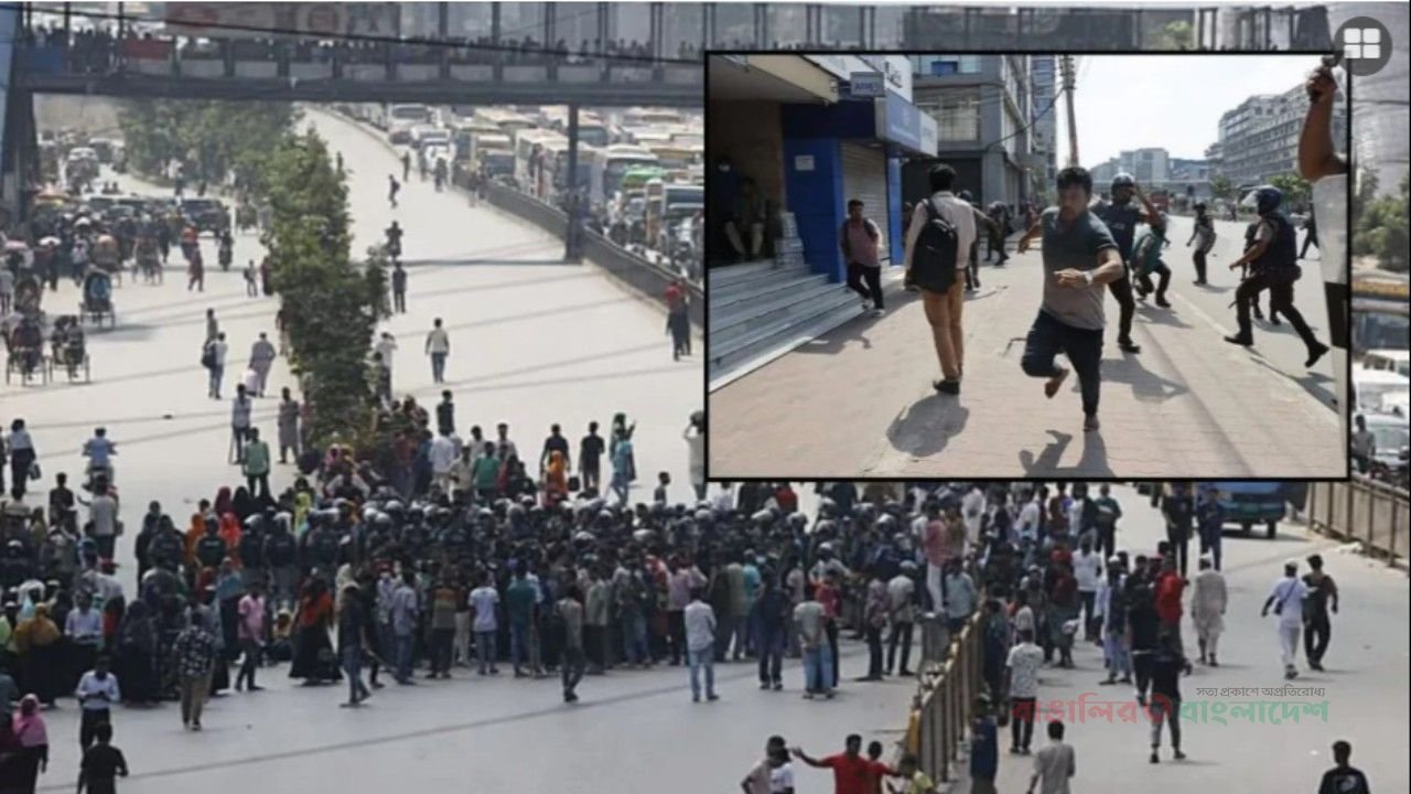 উত্তরার সড়কে প্রায় ৪ ঘণ্টা অবরোধ পোশাকশ্রমিকদের, ধাওয়া দিয়ে সরাল পুলিশ
