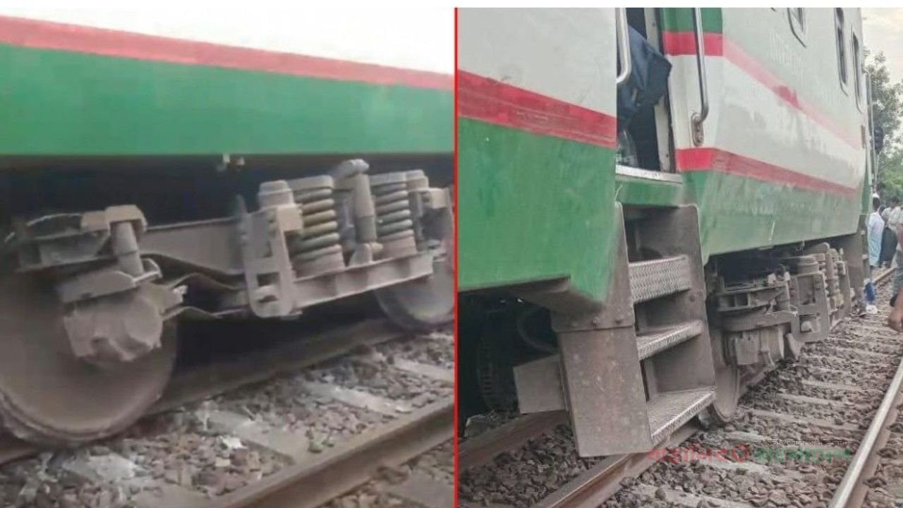 টাঙ্গাইলে নীলসাগর এক্সপ্রেসের বগি লাইনচ্যুত, উত্তরবঙ্গের সাথে রেল যোগাযোগ বন্ধ