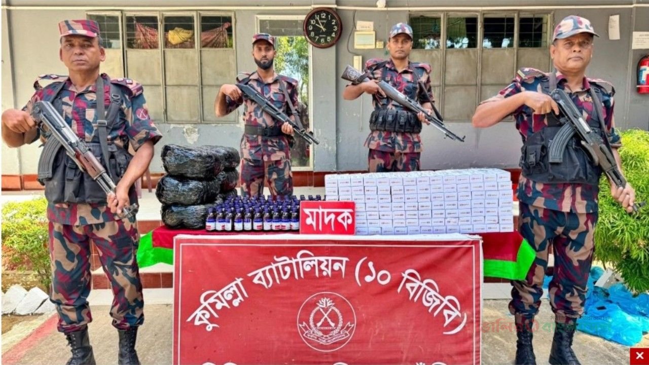 সীমান্তে ২৫ হাজার টাপেন্টাডলসহ অর্ধকোটি টাকার মাদক জব্দ